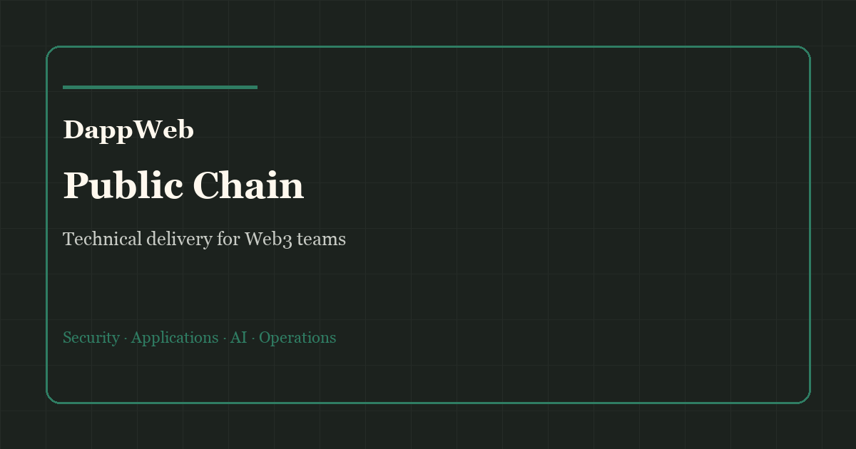 DappWeb public chain service visual for Aptos